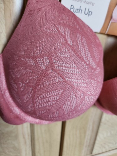 Secret Treasures Luxe Lace Push Up Bra 32C Pink Brand New w Tag - Picture 2 of 9