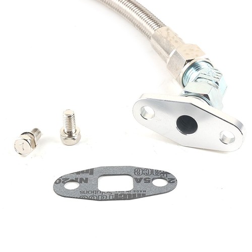 20" Long 10AN Oil Drain / Return Teflon Line /Garrett T3 T4 T04B T04E T60 Series - Picture 3 of 4