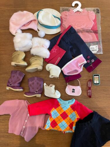 American Girl Doll Clothes and Shoes Boots Retired Nikki Sage Kit Molly Snow
