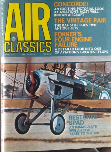 Air Classics, Vol 11, 1975, 11 issues, Aviation history! SHIPS FREE!!  #28 - Picture 3 of 12