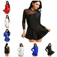 Adult Women Professional Ballet Tutu Skating Dress Leotard Skirt Dance Wear Dres