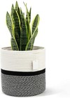 Cotton Woven Rope Plant Basket Storage Organizer Modern Home Décor 11 Inches