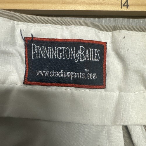 Pantalones chinos Alabama Tide Pennington Bailes bordados por todas partes medidos 38x28 - Imagen 10 de 13