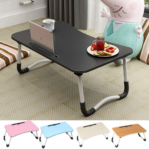 Foldable Bed Tray Lap Desk Dormitory Dining Table Non-slip Leg Kids Mini Table - Picture 3 of 19