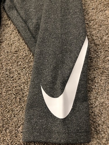 NWT$30 Nike Dri-Fit Small Girl's Capri Tights Gray Size 6X - Picture 2 of 6