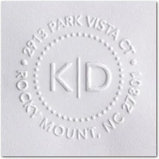 Custom Mongram hand held Embosser  Custom Address Embosser Mongram Embosser