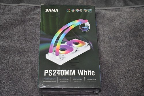 SAMA 240mm CPU Flüssigkeitskühler ARGB AIO Infinity Mirror Aluminium Radiator Wasser Co - Bild 2 von 4