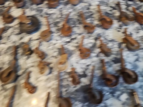Antique Casters Lot Of 100? Wood, Porcelain, Steel, Rubber STEAMPUNK ART - Picture 7 of 10