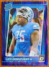 2021 DONRUSS OPTIC LEVI ONWUZURIKE PURPLE SHOCK PRIZM RATED ROOKIE RC #270 NM