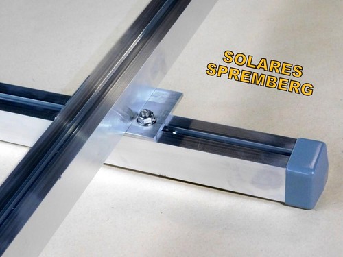 4-20x cross connector plate aluminum 70x100x4.5mm PV adapter solar fluted - Picture 7 of 8