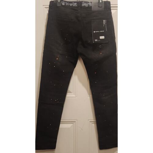 Men's Purple Personality Fashion Jeans, Size 29-30W X 40 L X 29 inseam. Slim cut - Picture 2 of 12