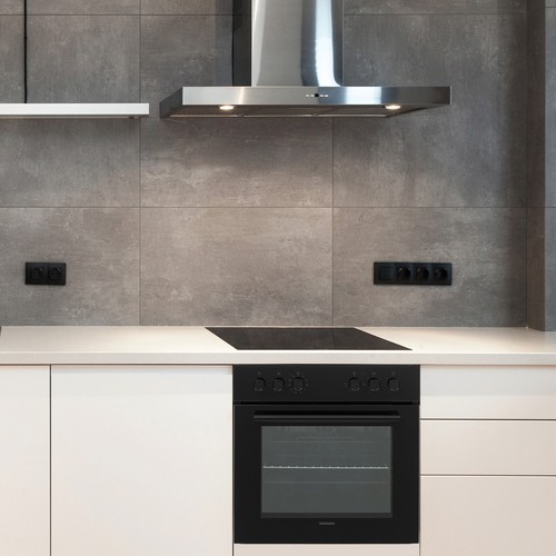 Telefunken ECH65A-B2 Einbauherd-Set | Backofen | Glaskeramikkochfeld | Edelstahl - Bild 2 von 8