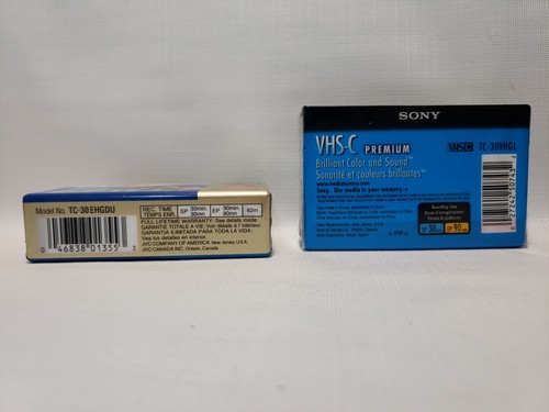 vhs-c tapes Sony JVC 30 min - Picture 2 of 2