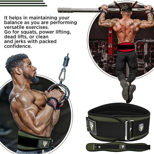 RDX Gewichthebergürtel Gym Belt, Powerlifting Gürtel Workout Fitness, gepolsterter Rücken - Bild 17 von 71