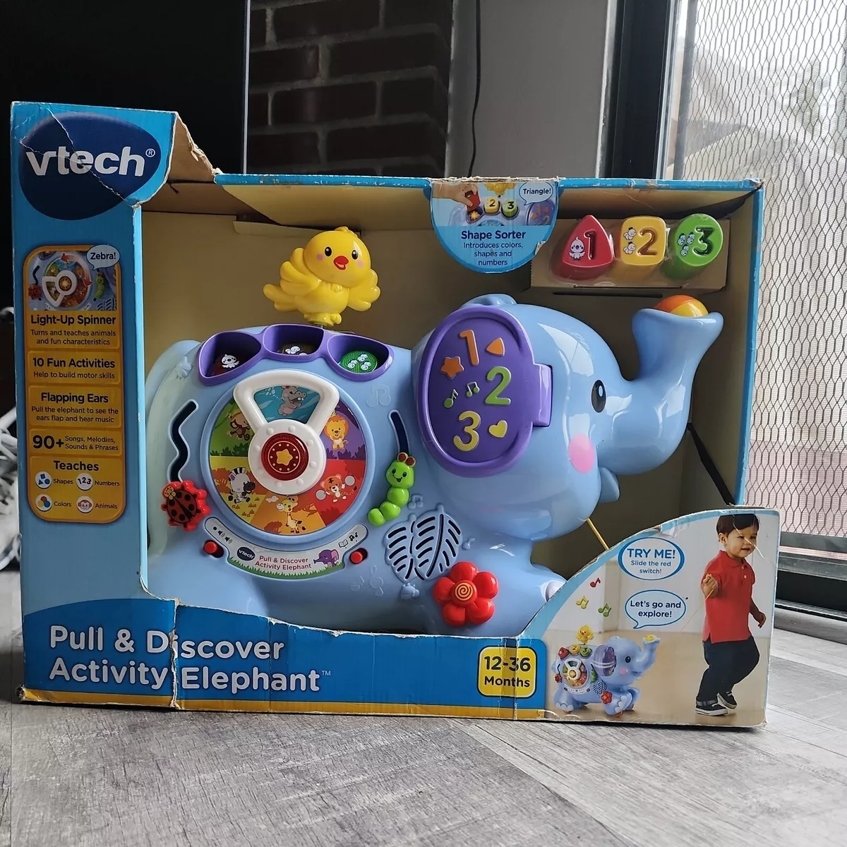 Vtech Pull Discover Activity Elephant Toddler Developmental