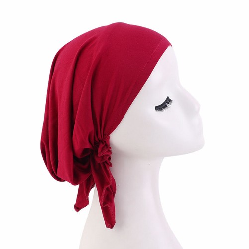 Muslim Underscarf Inner Cap Ninja Hat Hijab Women Beanie Bonnet Wrap Head Scarf - Picture 15 of 70