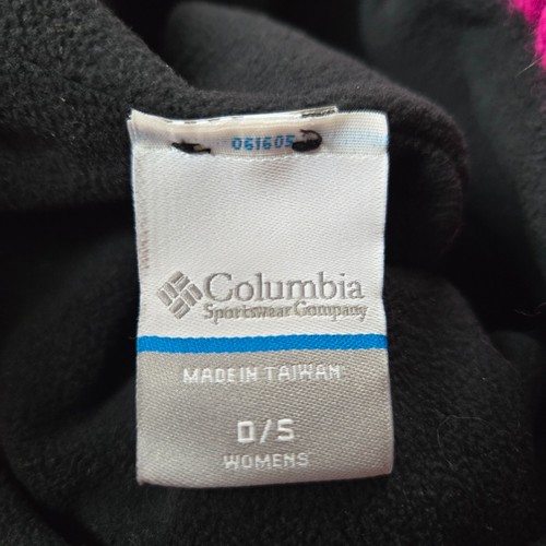 COLUMBIA Fuchsia Fleece Winter Beanie Knit Hat Women's Size 0/S - Picture 7 of 7