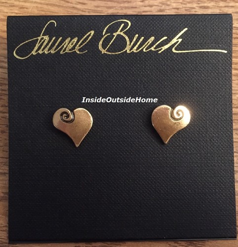 Laurel Burch Ohrstecker offenes Herz goldfarben NEU nicht mehr produziert LETZTE - Bild 1 von 2