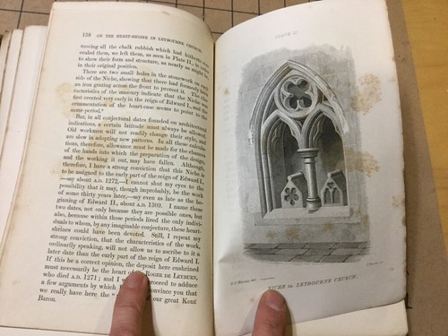 1863 ARCHAEOLOGIA CANTIANA: transactions of KENT SOCIETY vol V  - Picture 10 of 12