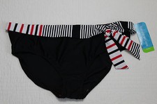NEW WOMENS TROPICAL ESCAPE SWIM SIDETIE BIKINI BOTTOM NWT 40 SZ 12, 14, 16