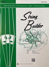 Belwin Course for Strings Series String Builder for Viola Book One 1 Music Book