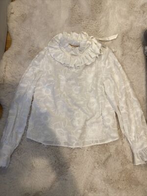 Custommade white blouse size L