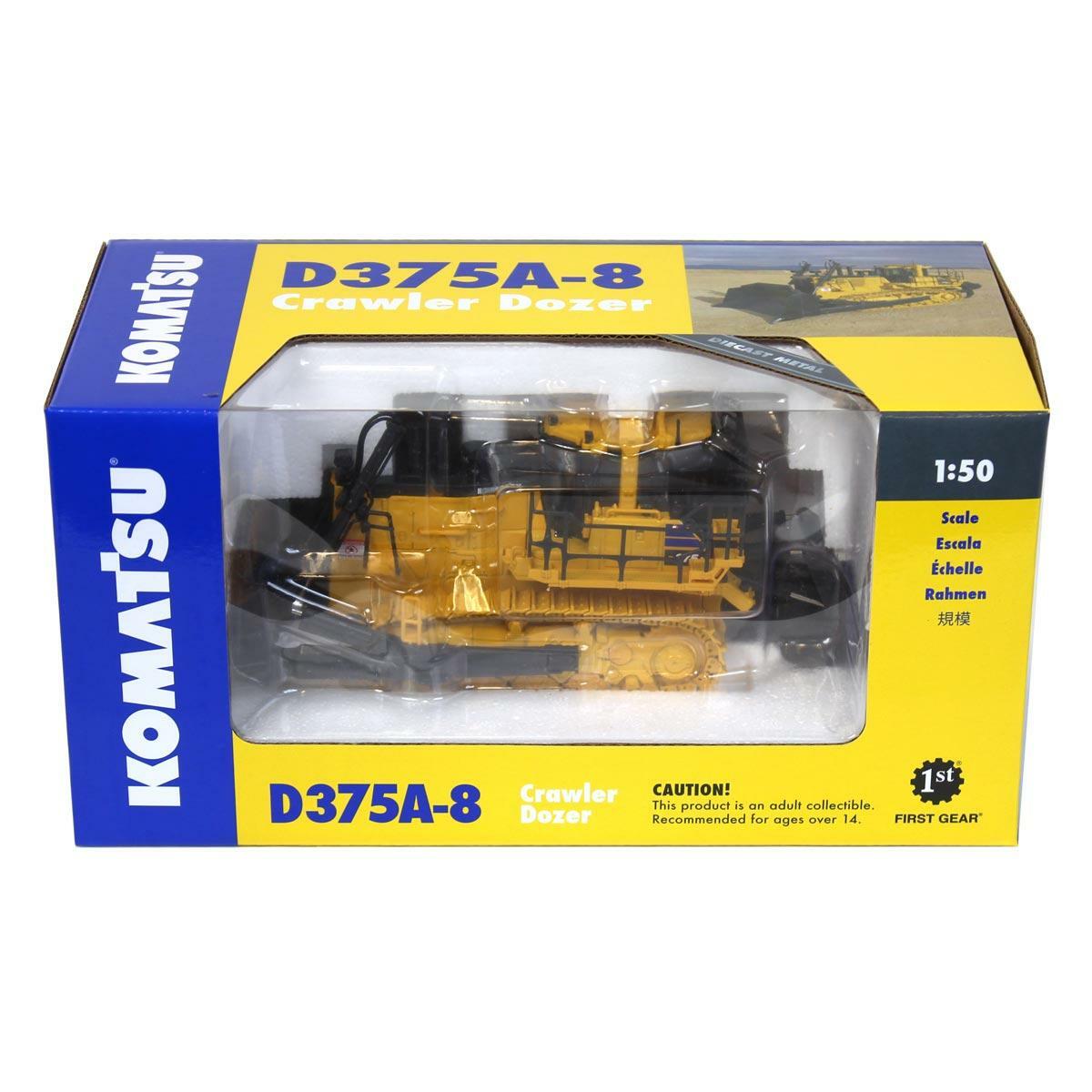1/50 Diecast Komatsu D375A-8 Crawler Bull Dozer w/ Ripper By First