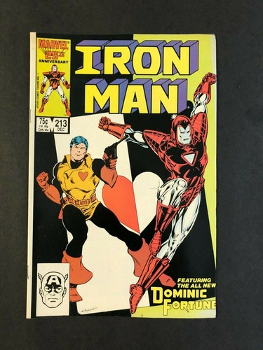 Marvel Comics  Iron Man  #213  (1986)   Dominic Fortune  - Picture 1 of 2