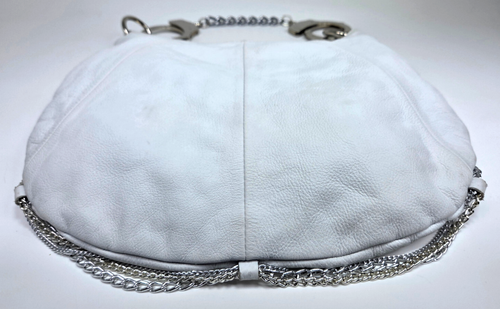 Cuffz by Linz White Leather Handcuff Purse Y2K 2000s Vintage Bag 14" Rare Iconic - Picture 6 of 11