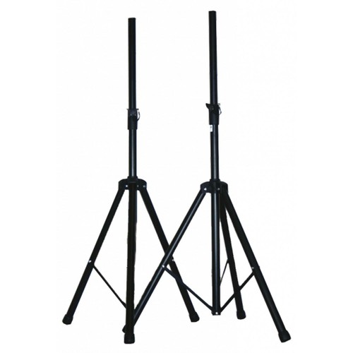 Ibiza Speaker Stand Kit Pair inc Carry Case DJ Disco PA Speaker Stand Tripod - Picture 2 of 3