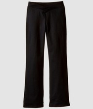 NWT 191 Bloch Kid Girls Black Casual Stretch Elastic V-Front Jazz Pants Size 6X