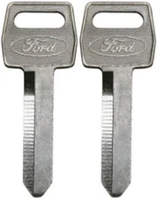 2 Pack -  FORD FACTORY ORIGINAL IGNITION UNCUT KEY BLANKS Ford Oval Logo Keys