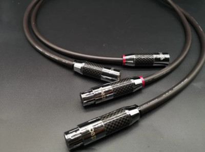 1Pair furutech Pure Copper XLR Audio interconnect Cable clear warm sound image