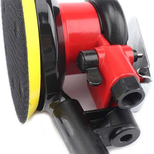 125mm Air Random Orbital Palm Sander Dust Extraction with 10 Sanding Disc Pads - Picture 5 of 10