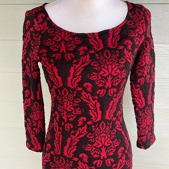 Revolve BB Dakota by Steve Madden “Corbin” Long Sleeve Tapestry Dress - Image 3 of 4