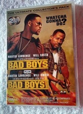 BAD BOYS+ BAD BOYS 2 (DVD, 2-DISC) R-4, LIKE NEW, FREE POST WITHIN AUSTRALIA