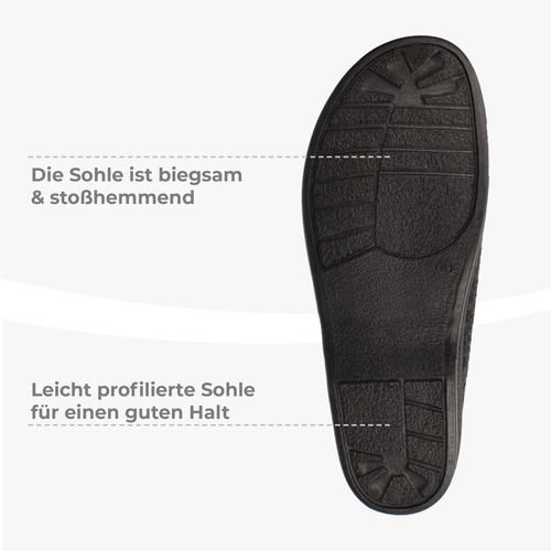 Zapatillas de casa hombre cremallera fieltro zapato de cabaña lana de oveja 40-46 filsko noble - Imagen 7 de 10