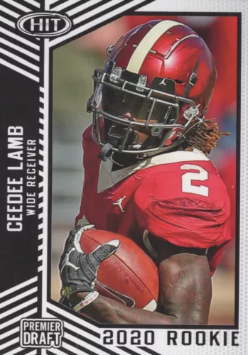2020 Sage Hit Premier Draft Football CeeDee Lamb #20 Sooners ROOKIE {BOX 22 D6}