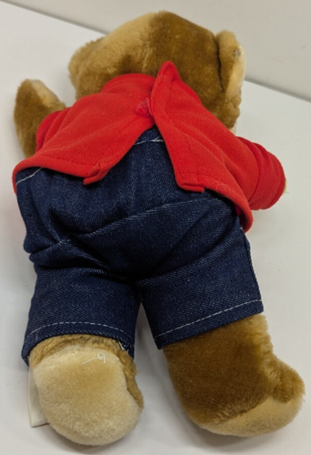 Peluche orsacchiotto ristorante Shoneys vintage 1986 con vestiti rimovibili 10" - Foto 12 di 17