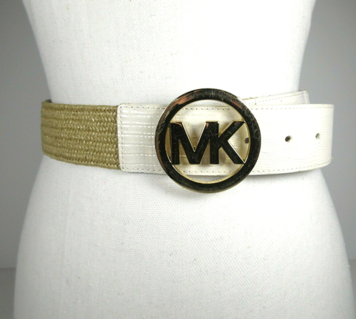 Michael Kors Cuero Genuino con Poli Elastizado Tono Oro Cuero Blanco - Imagen 6 de 8