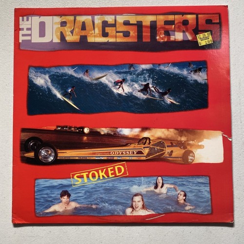 THE DRAGSTERS - Stoked Promotional LP Great Jones GJ6006 1989 Bio Letter & Photo - Picture 3 of 11
