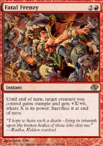 Russian Fatal Frenzy ~ Near Mint Planar Chaos Foreign UltimateMTG Magic Red Card - Picture 1 of 1