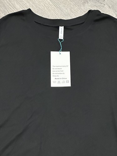 Hiyiyezi Women's Short Sleeve Side Split Casual Tunic Top Size (L) Large Black - Picture 5 of 6