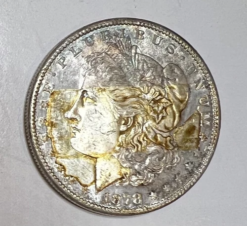 1878 S Morgan Silver Dollar $1 Absolutely Beautiful W/ Colorful Toning !!! #11