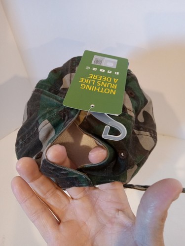 Neu mit Etikett Infinity Her John Deere Damenhut verstellbar Pferdeschwanzöffnung Woodland Camouflage - Bild 5 von 5