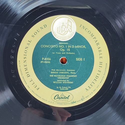 Brahms Piano Concerto No. 1 Rudolf Firkusny LP Record Album Capitol Steinberg - Picture 4 of 7