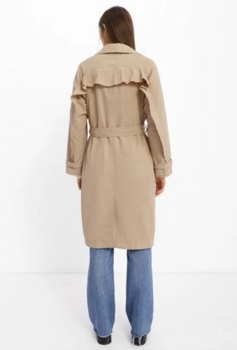 GEOX Beige Lightweight Trench coat IT44 US8 UK 10 Breathable BNWT Windproof - Picture 3 of 14