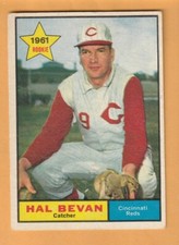 Hal Bevan Cincinnati Reds 1961 Topps #456 New Orleans Louisiana 14A