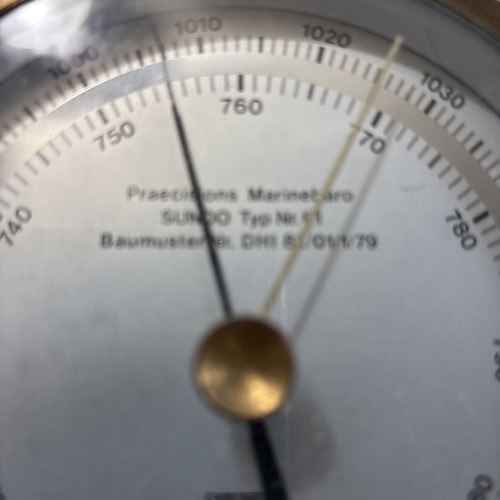 SUNDO Marinebaro Typ Nr.61 Marine Weather Barometer - Picture 9 of 24