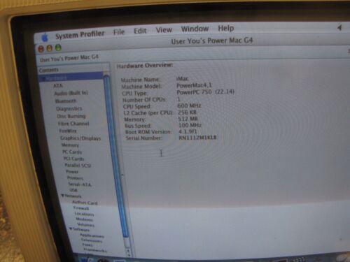 Apple iMac G3 M5521 Blu Dalmata PowerPC G3 600 MHz 512 MB 120 GB HDD OS 10.4.11 - Foto 4 di 21